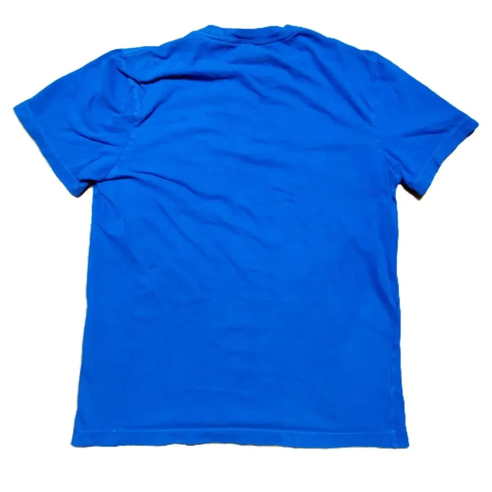J.Crew Men’s Small Mount Snow Dover Vermont Ski Graphic T-Shirt Blue Made in USA